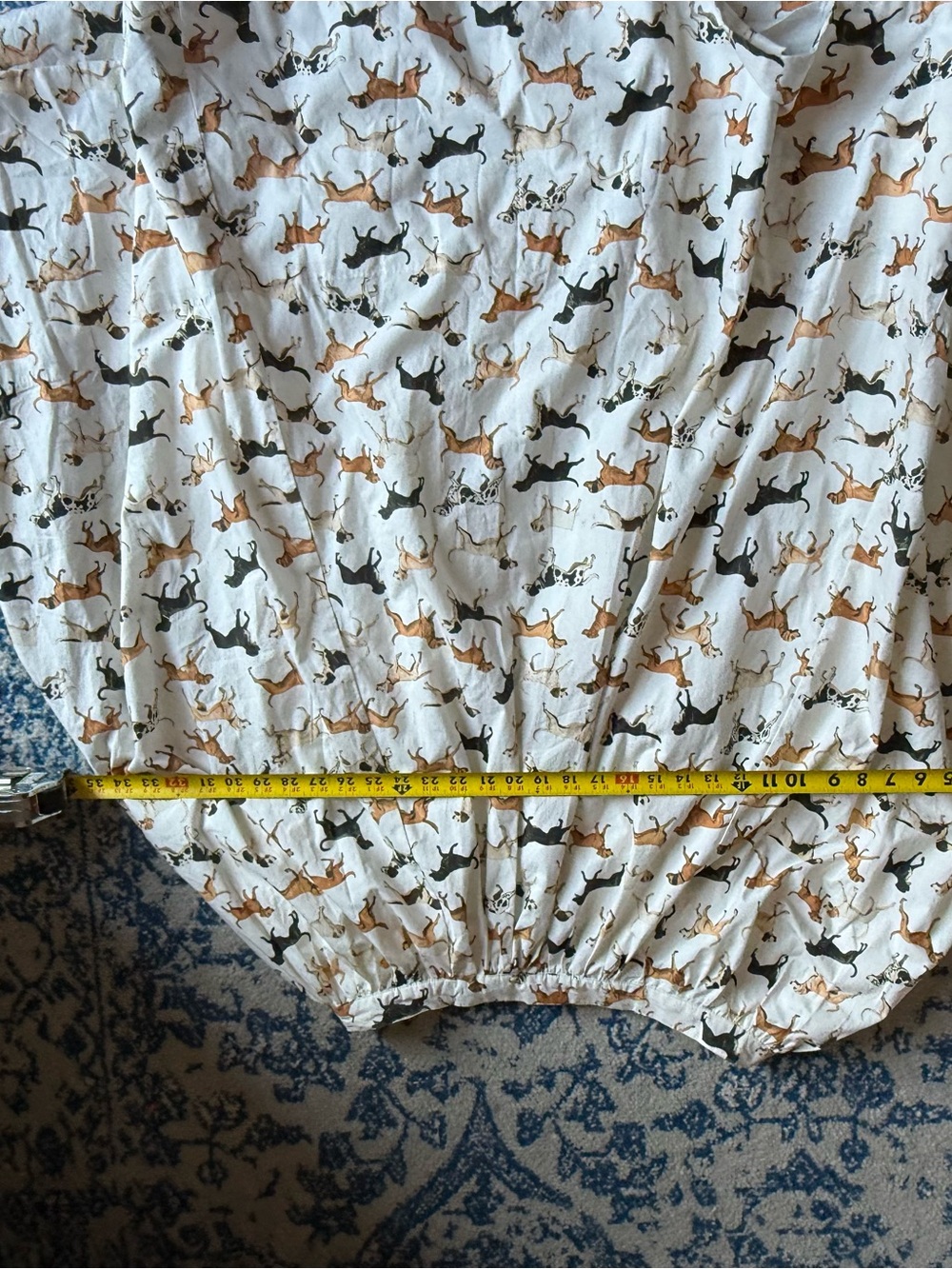 Maeve Cream Dog Print Maxi Skirt size 1x - Picture 7 of 9